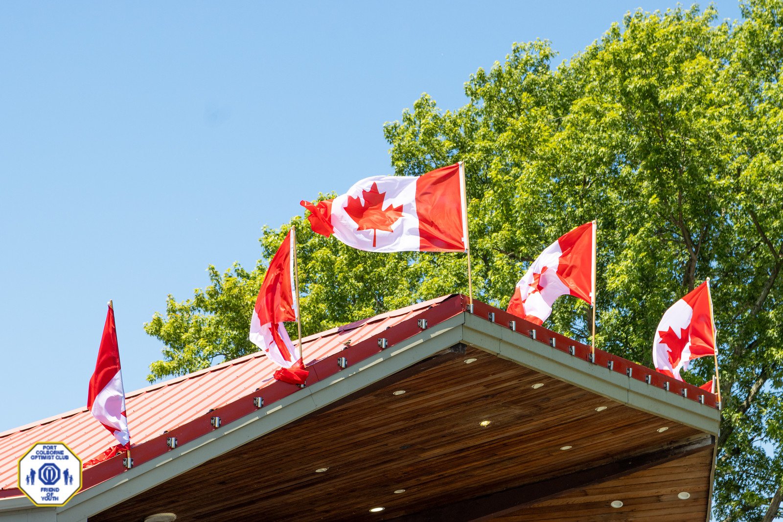 Canada flags